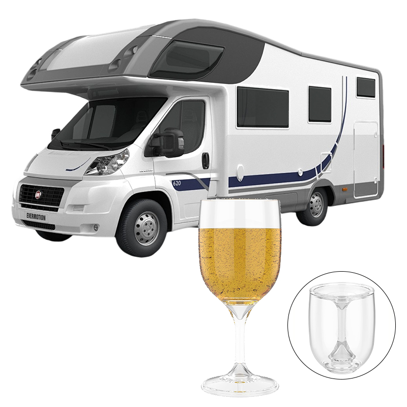 Wine & Beer Quito - Складной бокал для вина, прозрачный пищевой