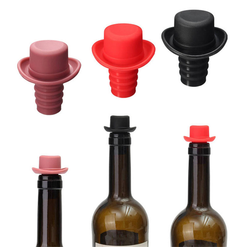 Набор из 5 силиконовых пробок  – обзор и цена Wine Beer Hat