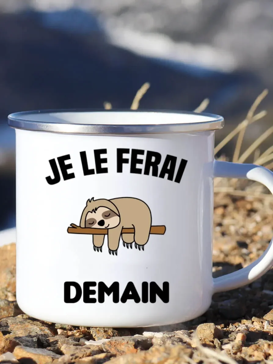 Cute Enamel Coffee Mug French  – обзор и цена Wine Beer Best