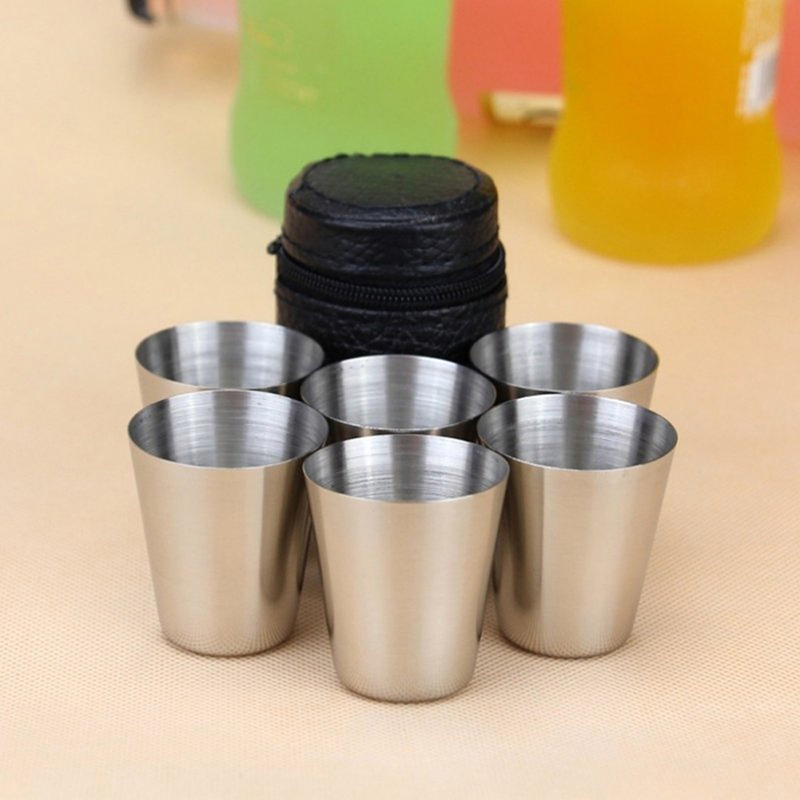 4/6 шт. чашки из нержавеющей с – обзор и цена Wine Beer Glass Set