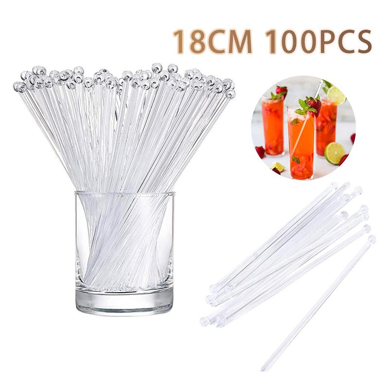 100 шт. прозрачных пластиковых – обзор и цена Muddler Cocktail Bar