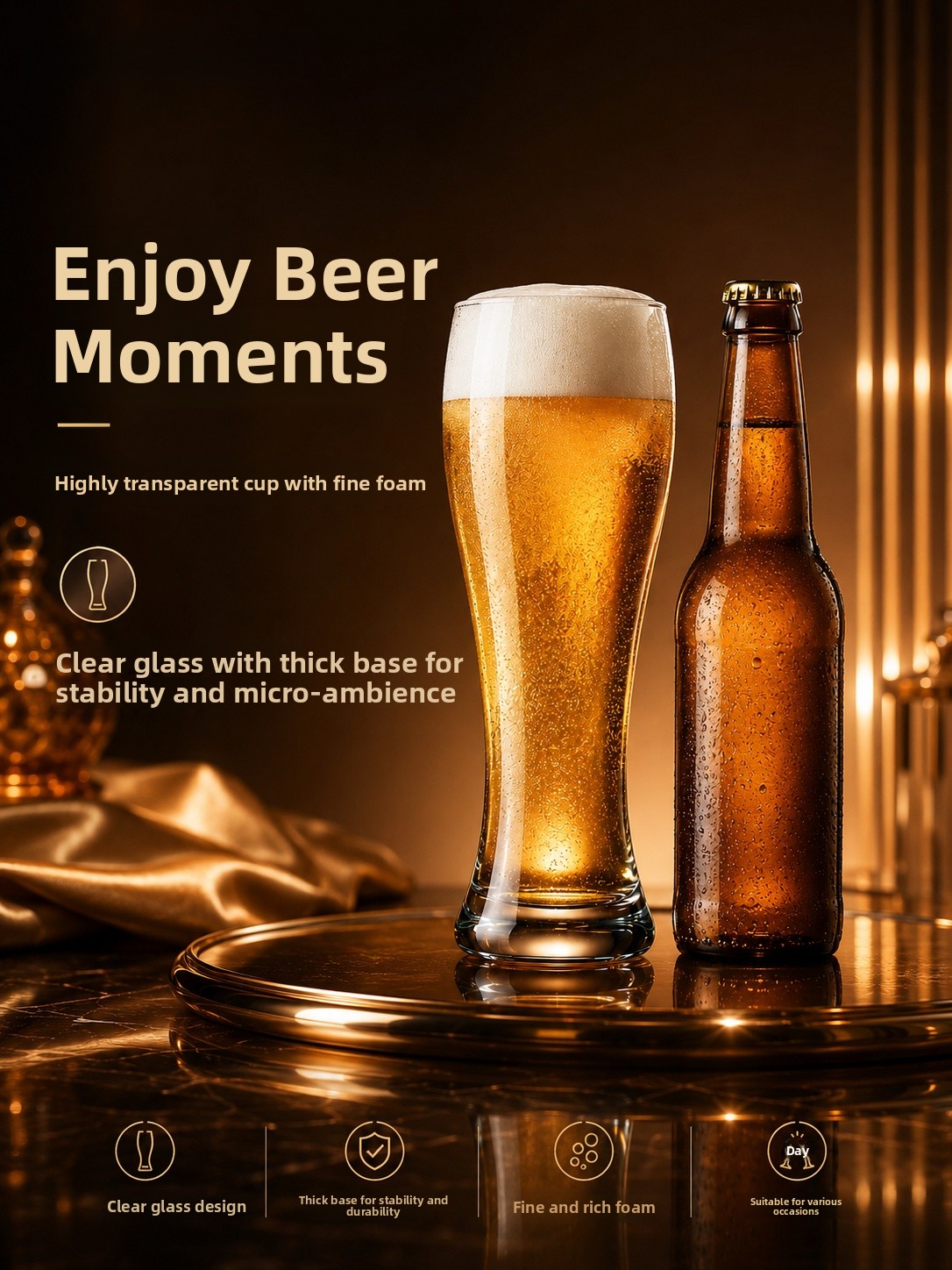 Большая пивная кружка из хруст – обзор и цена Craft Beer & Wine U-